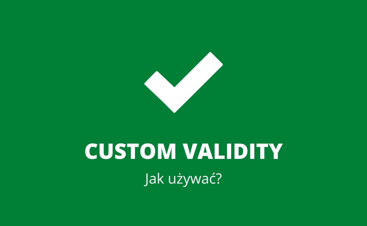 Sprawdź jak walidować formularze w czystym JS!