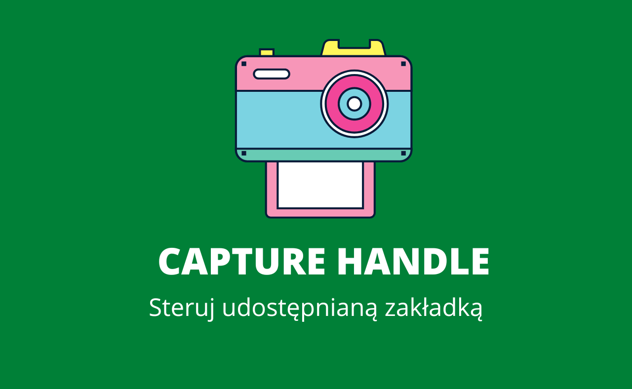 Użyj Capture Handle do wsparcia sterowania udostępnianą zakładką!